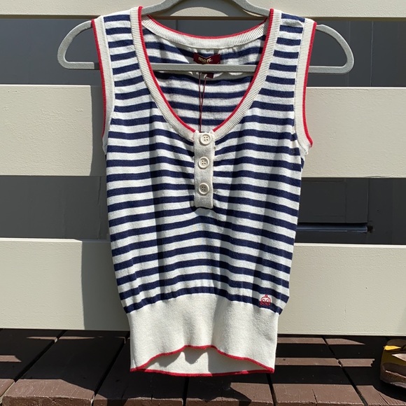 NWT Merc London stripped sleeveless top - Picture 2 of 5